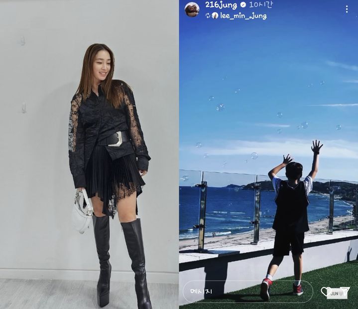 [서울=뉴시스] 배우 이민정이 아들의 근황을 밝혔다. (사진=이민정 인스타그램 캡처) 2025.02.18. photo@newsis.com *재판매 및 DB 금지