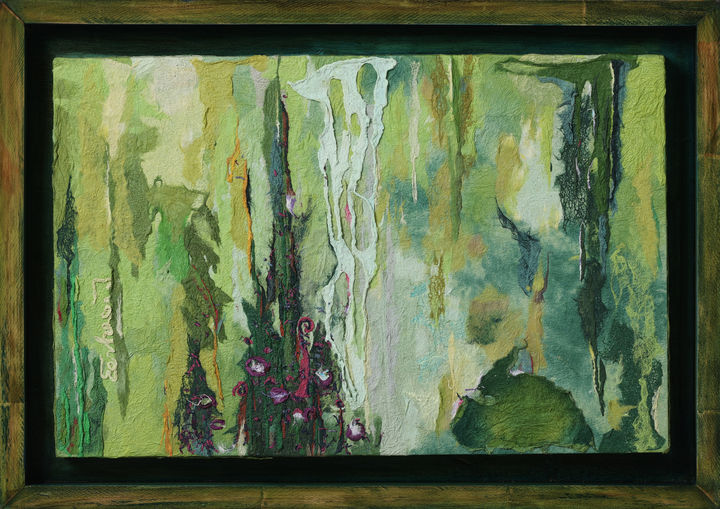 정은희, 그곳에 가면, 49x35cm, 줌치, 수제한지, 2024. (사진=세종대 제공) *재판매 및 DB 금지