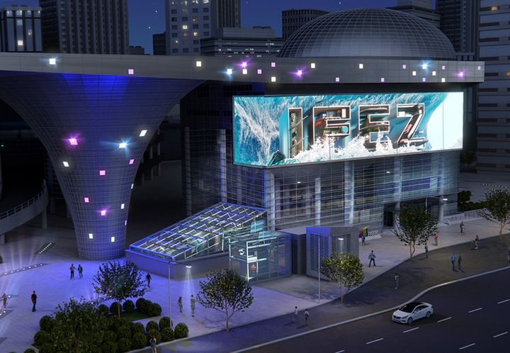 [인천=뉴시스] 인천스타트업파크 미디어 전광판 조감도. (사진=인천경제청 제공) 2025.02.19. photo@newsis.com *재판매 및 DB 금지