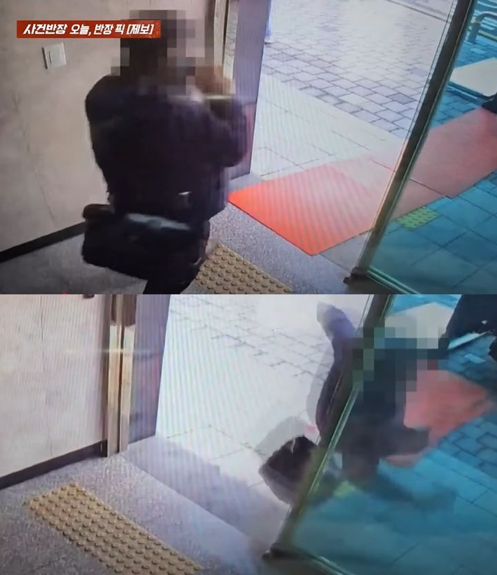 [서울=뉴시스] 이삿짐센터 직원이 바닥에 깔아둔 플라스틱 골판지(단프라)를 밟고 넘어져 크게 다쳤으나 사과 한마디 없었다는 남성의 사연이 전해졌다. (사진=JTBC '사건반장') *재판매 및 DB 금지