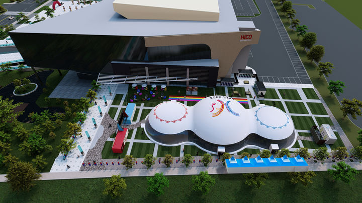 [안동=뉴시스] 하이코 야외전시장 투명에어돔 조감도 (사진=경북도 제공) 2025.02.20. photo@newsis.com *재판매 및 DB 금지