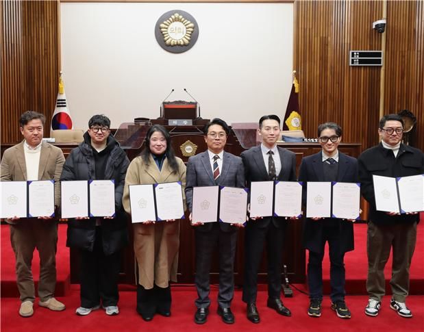 [대구=뉴시스] 대구시 달서구의회는 지역 내 의료·복지업체 등과 직원 건강 증진과 복지 향상을 위한 업무협약을 체결했다. (사진=대구시 달서구의회 제공) 2025.02.20. photo@newsis.com *재판매 및 DB 금지