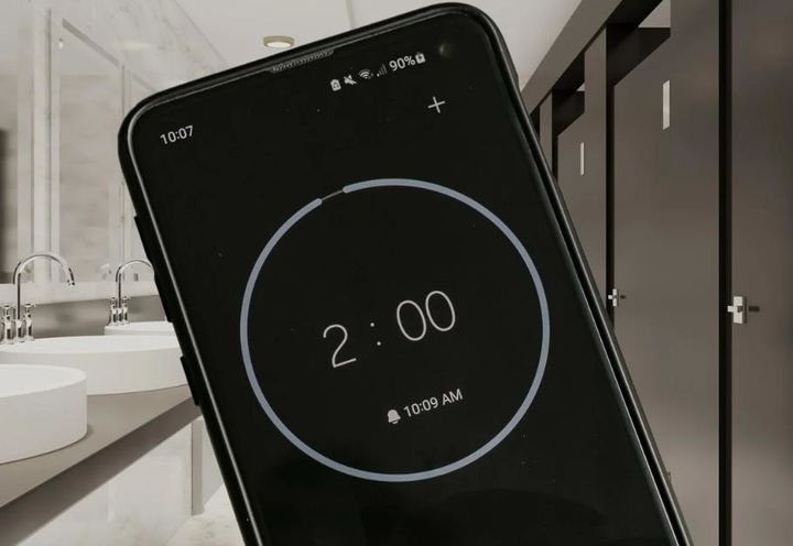 [서울=뉴시스] 중국의 한 기업이 직원들의 화장실 이용 시간을 제한해 논란이 일고 있다. (출처=SCMP) 2025.02.20. photo@newsis.com *재판매 및 DB 금지