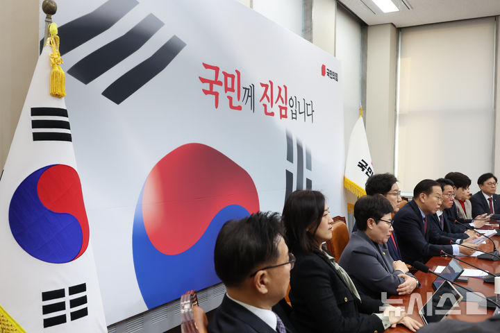 [서울=뉴시스] 고승민 기자 = 권영세 국민의힘 비상대책위원장이 20일 서울 여의도 국회에서 열린 비상대책위원회의에서 발언하고 있다. 2025.02.20. kkssmm99@newsis.com