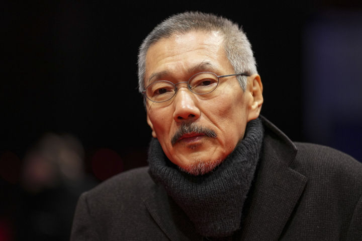[베를린=AP/뉴시스] '제75회 베를린국제영화제'에 참석한 홍상수 감독