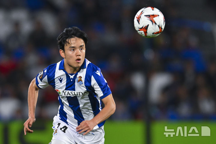 [산세바스티안=AP/뉴시스] 스페인 프로축구 프리메라리가 레알 소시에다드의 구보 다케후사. 2025. 2. 20.