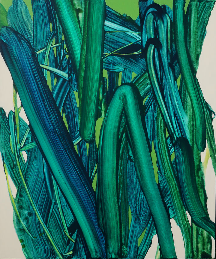 유정현_Discontinuous_2501, 72.7x62.6cm, acrylic on canvas, 2025 *재판매 및 DB 금지