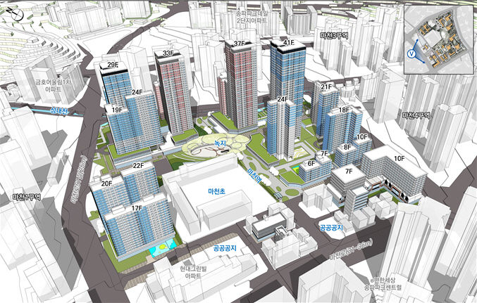 [서울=뉴시스] 마천2구역 조감도. 2025.02.23. (자료=서울시 제공) *재판매 및 DB 금지