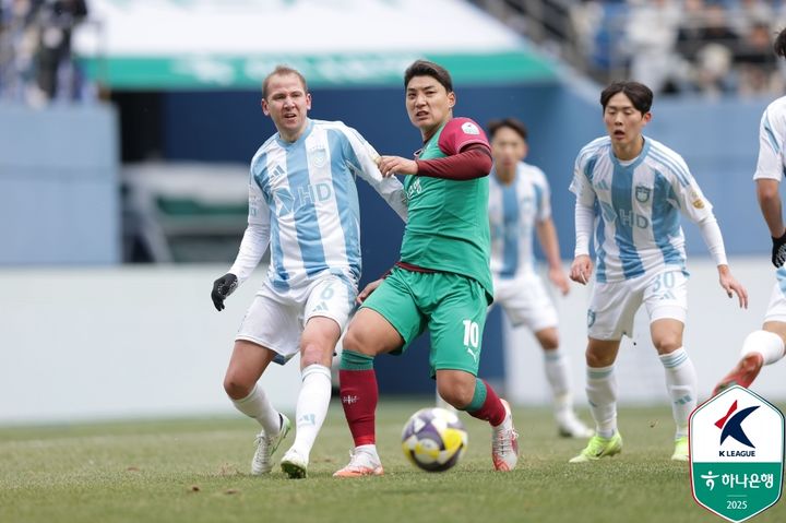 [서울=뉴시스] 프로축구 K리그1 대전하나시티즌의 주민규. (사진=한국프로축구연맹 제공) *재판매 및 DB 금지