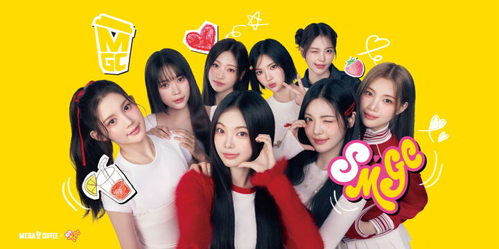 메가MGC커피, 하츠투하츠 콜라보로 'SMGC 캠페인' 첫 론칭.(사진=메가MGC커피 제공) *재판매 및 DB 금지
