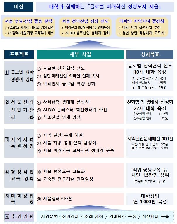 [서울=뉴시스] 서울 RISE 비전체계도. 2025.02.24. (사진 제공=서울시) photo@newsis.com *재판매 및 DB 금지