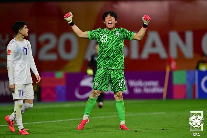 [서울=뉴시스]U-20 축구대표팀 홍성민 골키퍼. (사진=대한축구협회 제공)