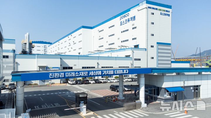 [서울=뉴시스] 전남 광양에 위치한 포스코퓨처엠 양극재 공장 전경. (사진=포스코퓨처엠 제공) 2025.2.24.photo@newsis.com