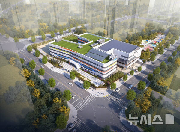 [의왕=뉴시스] 다음 달 개교하는 의왕 내손 중고등학교 조감도. (조감도=의왕시 제공).2025.02.24. photo@newsis.com