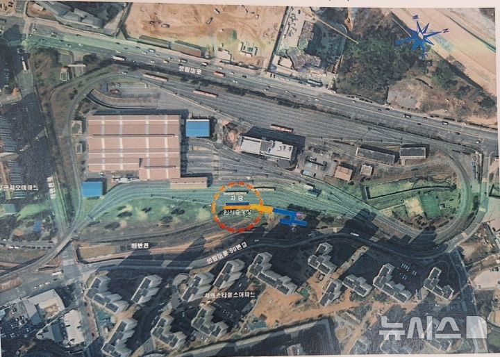 [김해=뉴시스]부산김해경전철 임시승강장 삼계동 차량기지 동측 설치. (사진=김해시 제공). 2025.2.25. photo@newsis.com
