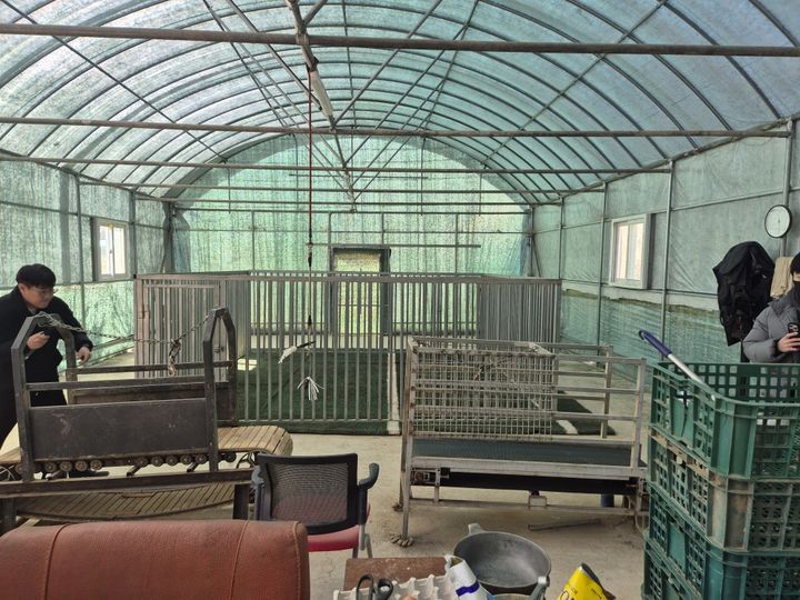 [진주=뉴시스]진주시 대곡면 소재 불법 투견 의심 사육시설.(사진=진주시 제공).2025.02.26.photo@newsis.com *재판매 및 DB 금지