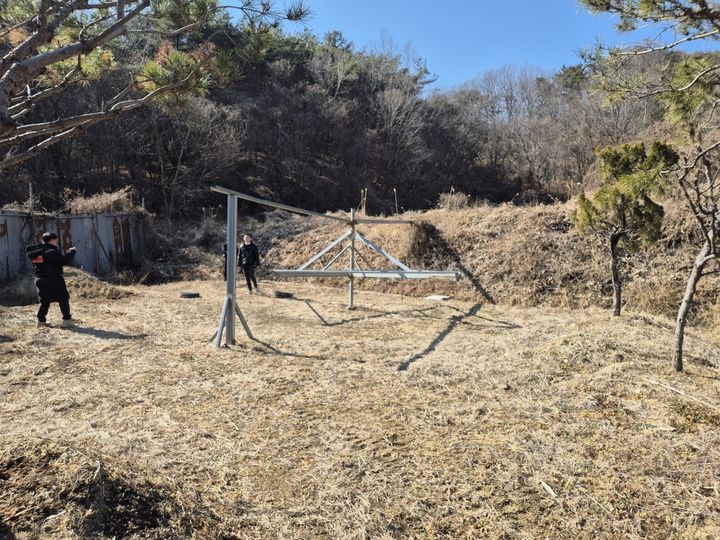 [진주=뉴시스]진주시 대곡면 소재 불법 투견 의심 훈련 시설.(사진=진주시 제공).2025.02.26.photo@newsis.com *재판매 및 DB 금지