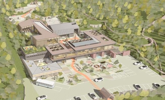 [부산=뉴시스] 사상 숲체험교육관 건축 조감도. (사진=부산시 제공) 2205.02.27. photo@newsis.com *재판매 및 DB 금지