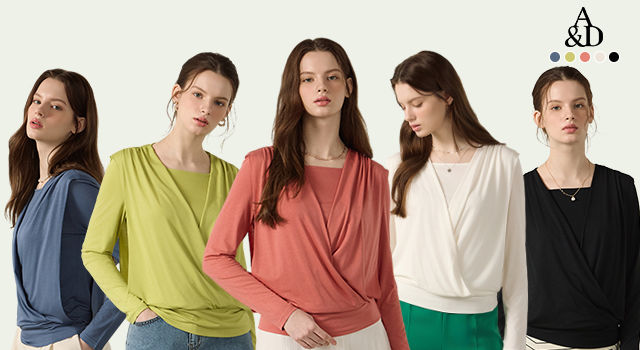 [서울=뉴시스] 에이앤디 모달 뉴레이어드 티블라우스 5종 (사진=홈앤쇼핑 제공) 2025.02.27. photo@newsis.com *재판매 및 DB 금지