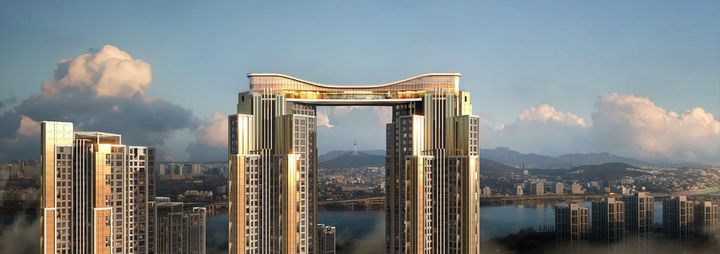 래미안 헤리븐 반포 스카이 브릿지. (사진=삼성물산 제공) *재판매 및 DB 금지