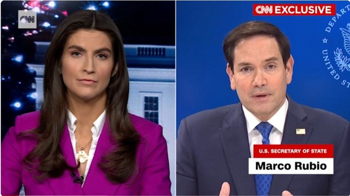 [뉴시스] 28일(현지 시간) CNN과 인터뷰하는 마코 루비오 국무장관의 모습. 2025.3.1 *재판매 및 DB 금지