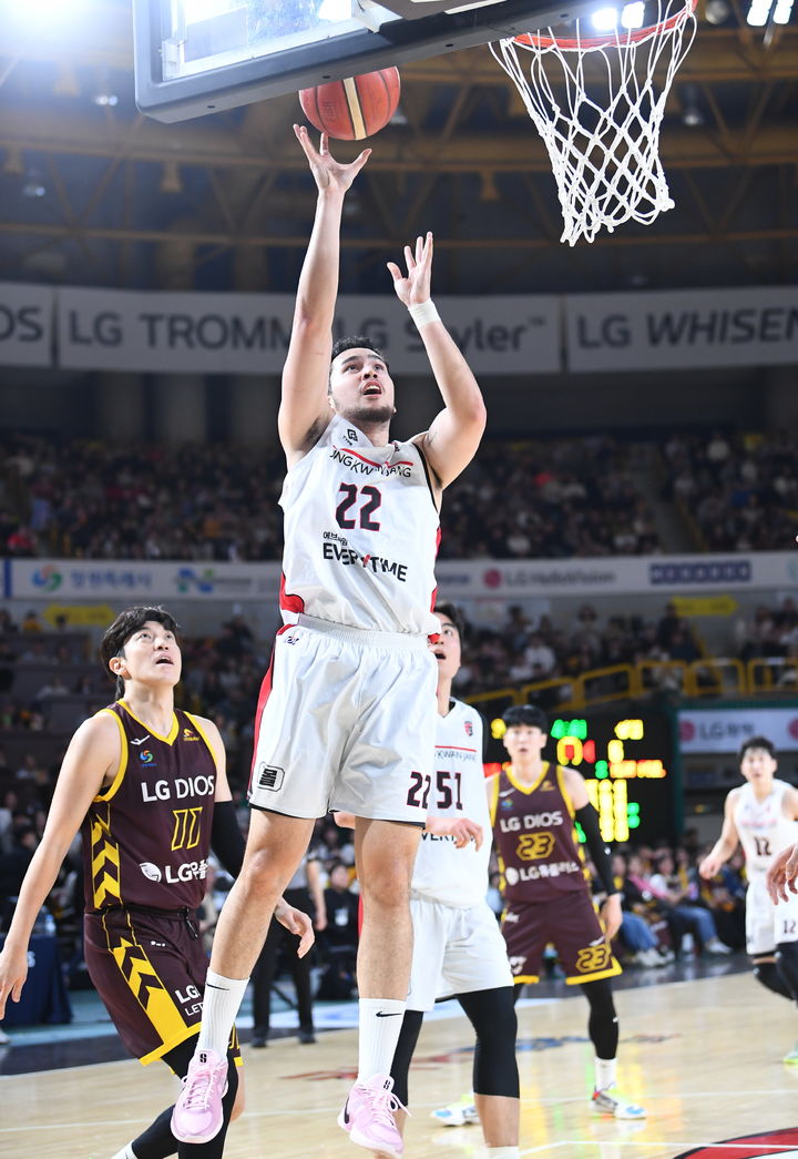 [서울=뉴시스] 프로농구 안양 정관장의 하비 고메즈. (사진=KBL 제공) *재판매 및 DB 금지