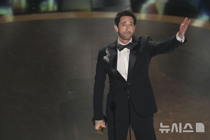 [97회 아카데미]애드리언 브로디 두 번째 오스카 "다시 시작하겠다"(종합)