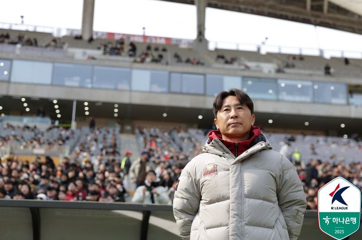 [서울=뉴시스] 프로축구 K리그1 FC서울의 김기동 감독. (사진=한국프로축구연맹 제공) *재판매 및 DB 금지