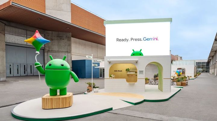 [서울=뉴시스] 구글이 3일(현지 시간) 오전 스페인 바르셀로나에서 진행 중인 MWC 2025에 마련한 부스 (사진=구글 블로그 캡처) *재판매 및 DB 금지