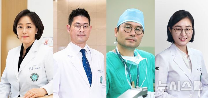 [서울=뉴시스]왼쪽부터 이대서울병원 신경과 윤지영·신경외과 김주성 교수, 이대목동병원 신경외과 김영구·신경과 이찬영 교수. (사진= 이화의료원 제공) 2025.03.04. photo@newsis.com. 