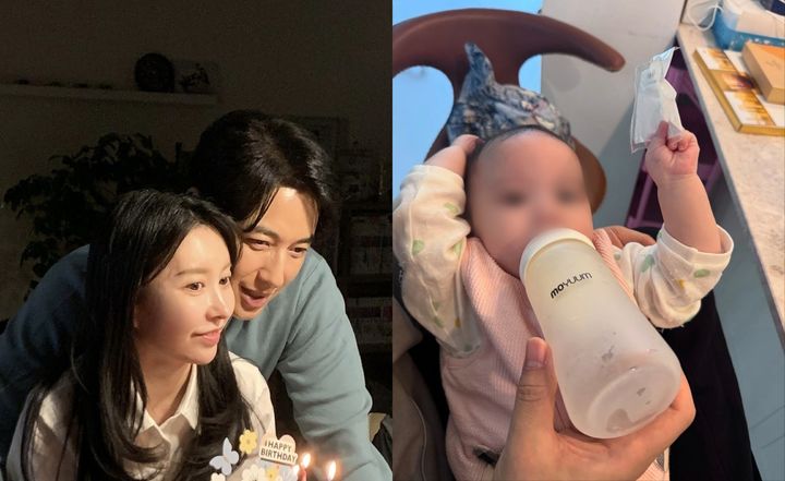 [서울=뉴시스] 배우 이지훈, 아야네(왼쪽) 부부 딸의 건강 진단 결과가 나왔다. (사진=아야네 인스타그램 캡처) 2025.03.04. photo@newsis.com *재판매 및 DB 금지