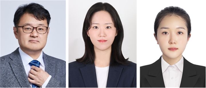 (왼쪽부터) 성균관대 김영독 교수, 남궁예린 석사과정생, 이옥란 석박통합과정생. (사진=성균관대 제공) *재판매 및 DB 금지