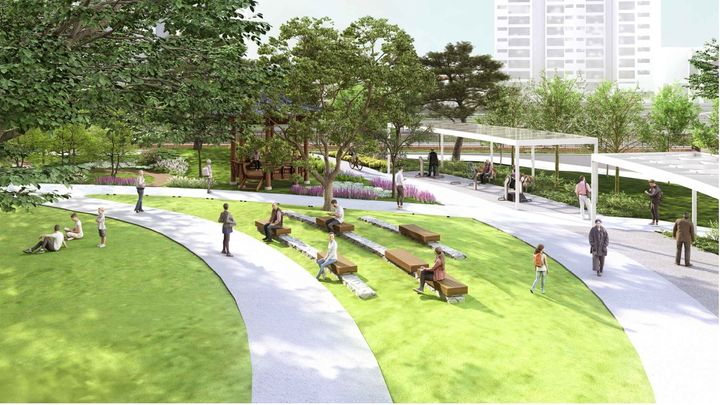 보은군 뱃들공원 재정비사업 조감도 *재판매 및 DB 금지