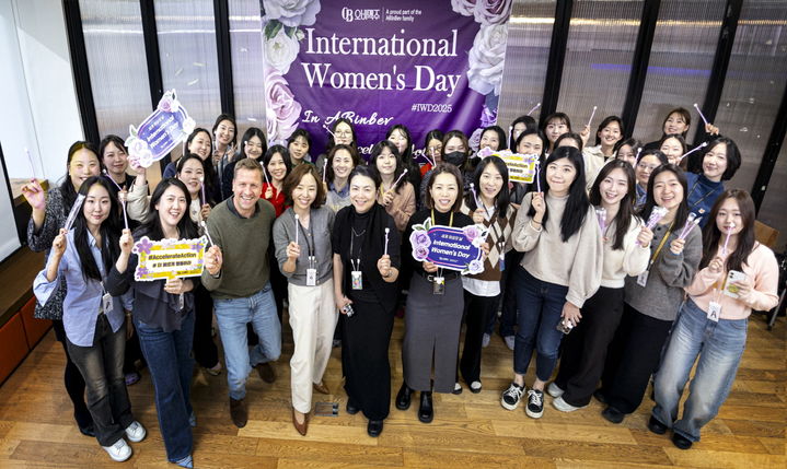 오비맥주, '세계 여성의 날' 기념 사내 행사.(사진=오비맥주 제공) *재판매 및 DB 금지