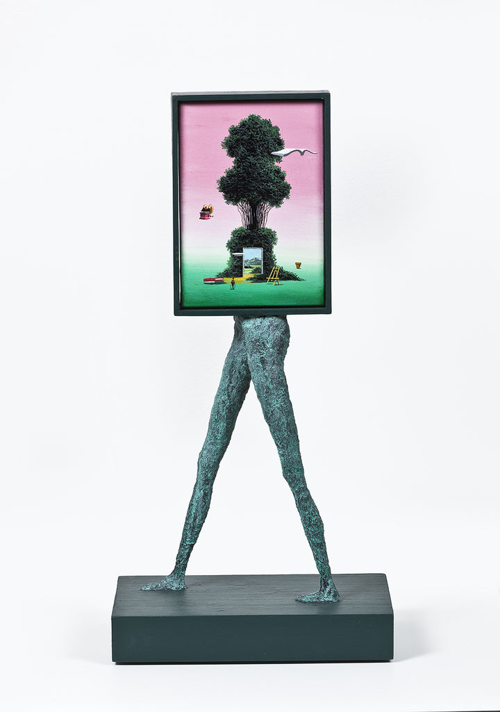 유선태, 걸어가는 그림, 2024, Acrylic on object, 30.5 x 20.5 x 61(h)cm *재판매 및 DB 금지