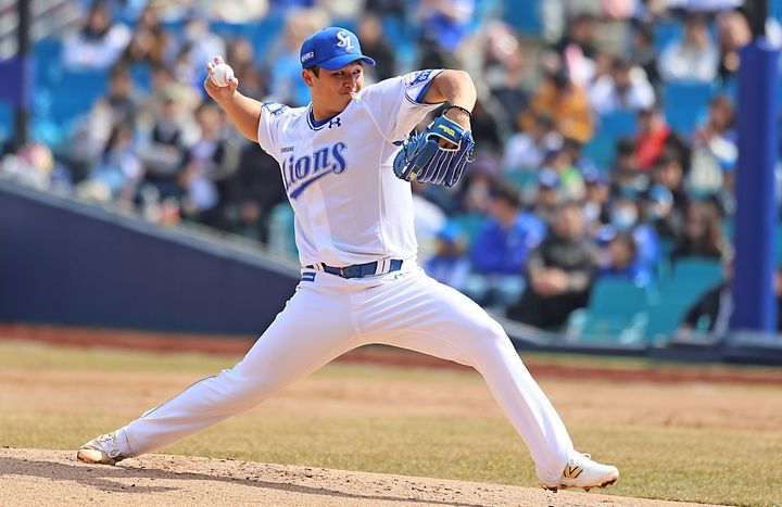 [서울=뉴시스] 프로야구 삼성 라이온즈의 최원태. (사진 = 삼성 라이온즈 제공) *재판매 및 DB 금지