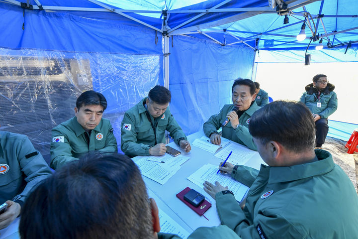 "조속한 피해조사" 포천시, 오폭사고 현장 보고회 개최