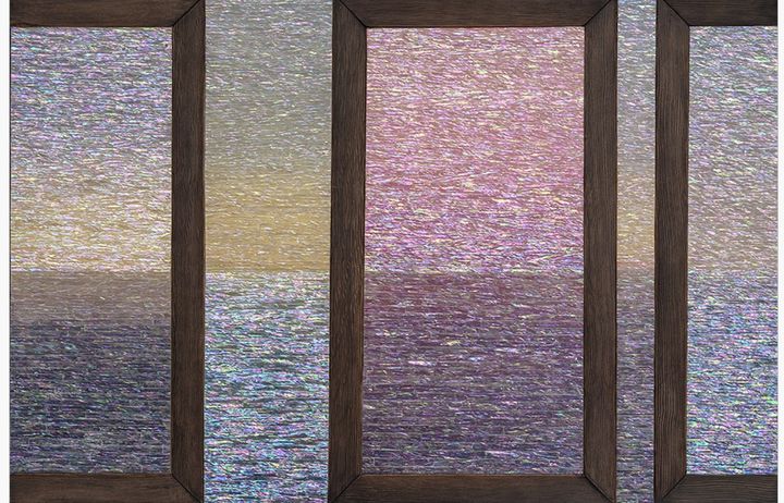 차경-빛의 시간, 80x120cm, 나무에 자개 혼합기법, 2025 *재판매 및 DB 금지