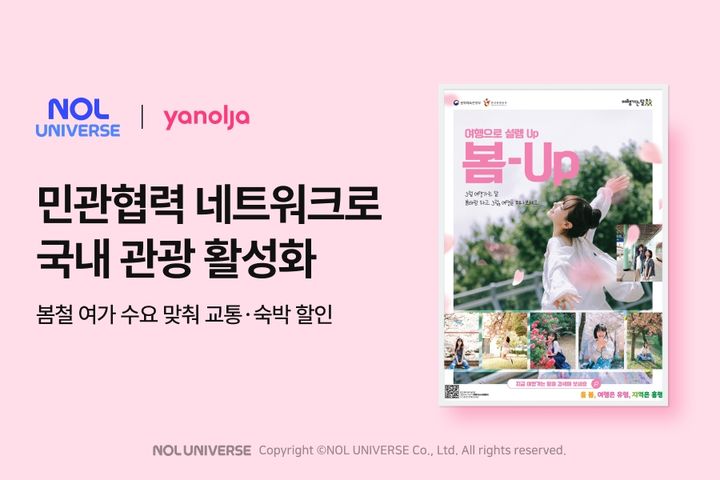 [서울=뉴시스] 놀유니버스가 정부 주도 KTX 승차권·국내 숙소 할인 캠페인인 '2025 여행가는 달'에 동참한다고 10일 밝혔다. (사진=놀유니버스 제공) *재판매 및 DB 금지