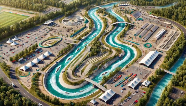 [고창=뉴시스] 고창군이 조성할 계획인 '국제카누슬라럼경기장' 조감도. (사진=고창군 제공) 2025.03.10. photo@newsis.com&nbsp; *재판매 및 DB 금지