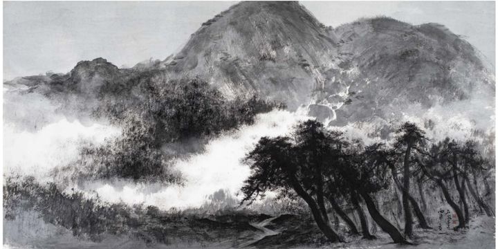 인왕산운무 II 仁王山雲霧 II 지본수묵, 68.5×136cm, 2016 *재판매 및 DB 금지