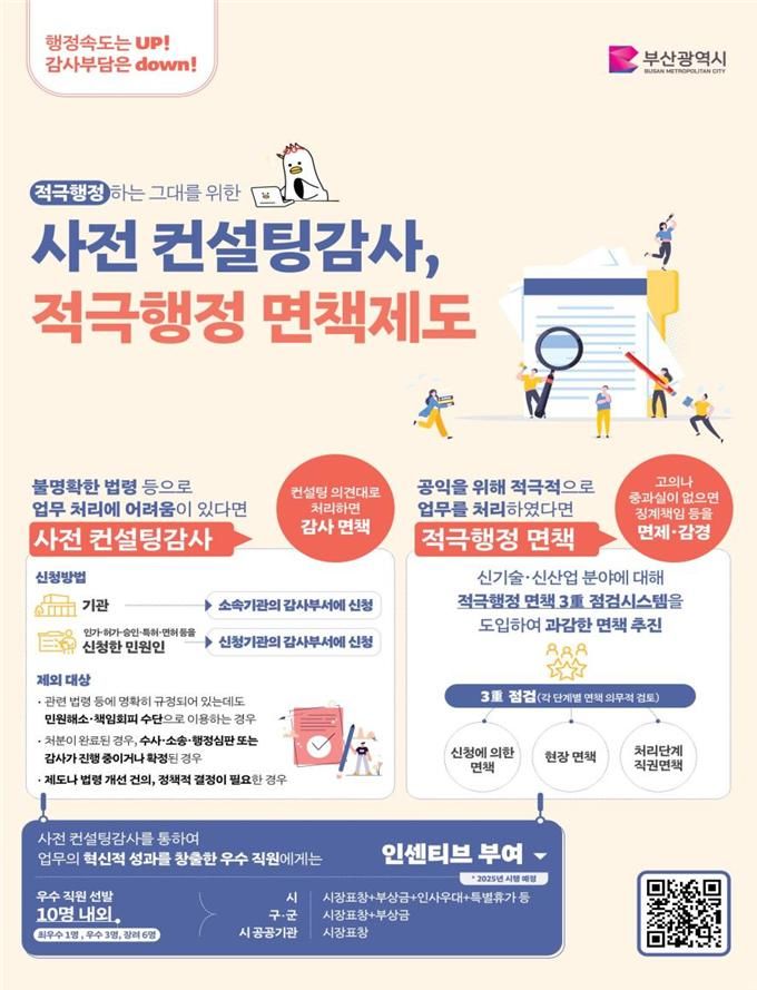 [부산=뉴시스] 부산시 감사위원회의 적극행정 과제 시행 포스터(사진=부산시 제공) 2025.03.11. photo@newsis.com *재판매 및 DB 금지