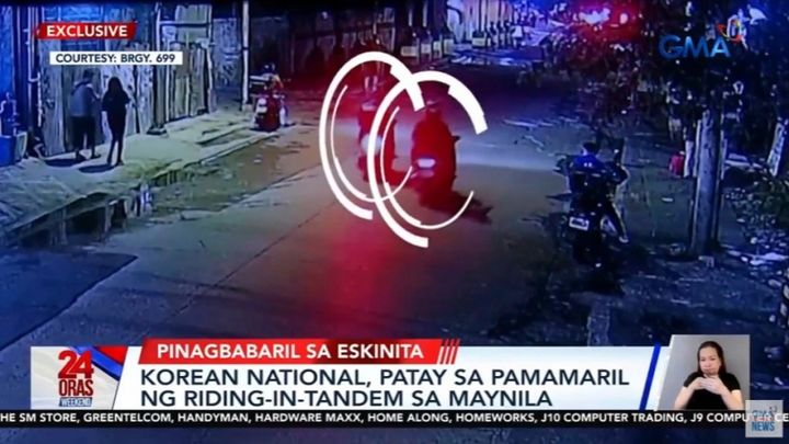 [서울=뉴시스] 현지 매체 GMA뉴스와 주필리핀 한국대사관에 따르면 지난 7일(현지시각) 오후 7시 45분께 마닐라 말라테구 거리에서 한국인 남성 A씨가 강도의 총격을 당해 병원으로 옮겨졌으나 숨졌다. (사진= GMA뉴스 유튜브 캡처 ) 2025.03.11. photo@newsis.com *재판매 및 DB 금지