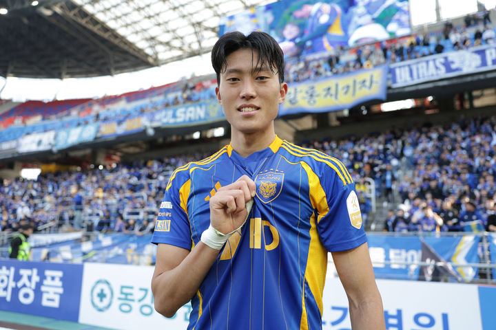 [서울=뉴시스] 프로축구 K리그1 울산 HD의 허율. (사진=한국프로축구연맹 제공) *재판매 및 DB 금지