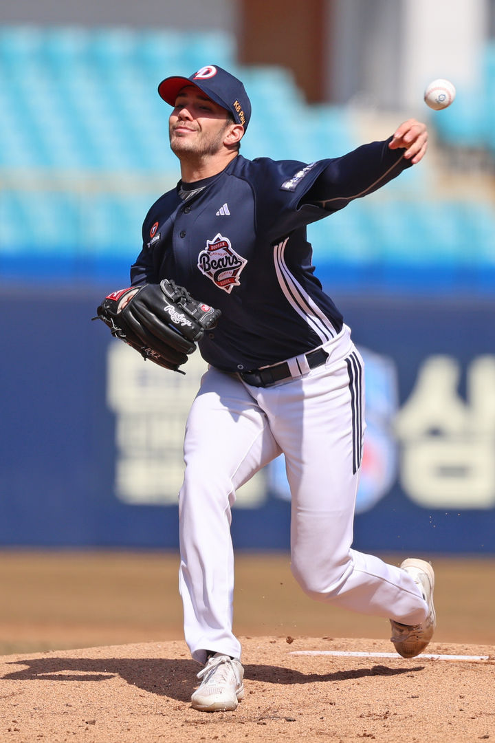 [서울=뉴시스] 프로야구 두산 베어스의 잭 로그. (사진 = 두산 베어스 제공) *재판매 및 DB 금지