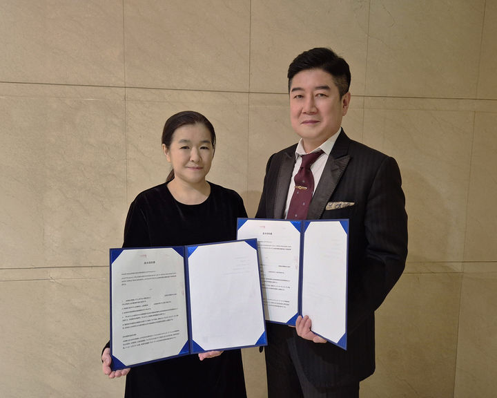 [서울=뉴시스] 후지이 유우코 후지 대표(왼쪽), 차영철 피스챌린지그룹 회장. (사진=피스챌린지그룹 제공) 2025.03.11. photo@newsis.com  *재판매 및 DB 금지