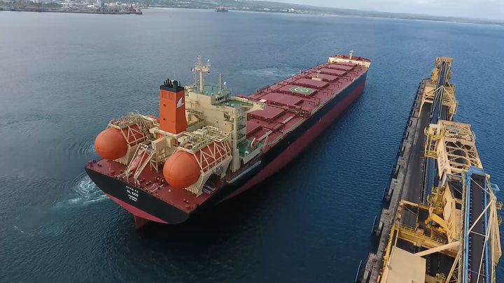 정부 지원으로 건조한 에이치라인의 LNG추진 벌크선HL ECO호. (사진=해양수산부 제공) *재판매 및 DB 금지