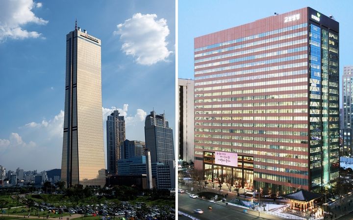 [서울=뉴시스] (왼쪽부터)한화생명과 교보생명 사옥. (사진=각사 제공) 2025.03.12. photo@newsis.com *재판매 및 DB 금지