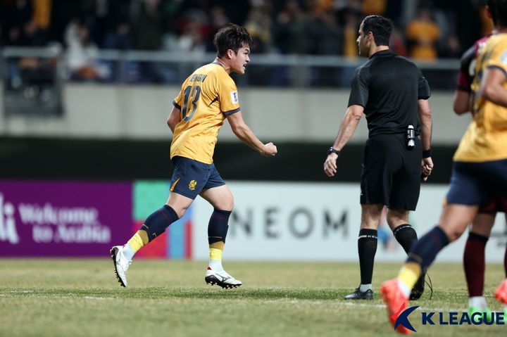 [서울=뉴시스] 프로축구 K리그1 광주FC의 박정인. (사진=한국프로축구연맹 제공) *재판매 및 DB 금지