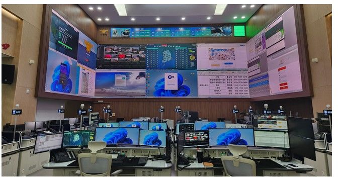 [세종=뉴시스] 소방청 119종합상황실 내부전경. (사진=소방청). *재판매 및 DB 금지
